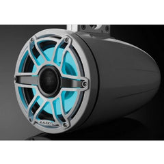 JL Audio M6 8.8in Enclosed Tower Speakers White Sport Grill with RGB LED