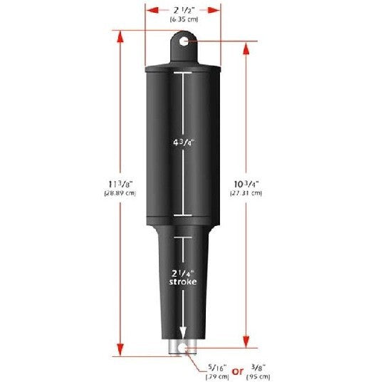 LENCO MARINE 2 1/4" STROKE XD ACTUATOR. - 24 VOLT - 3/8" | 15063-001