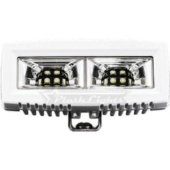 PLASHLIGHTS 40W Low Profile LED Spreader Light - 120 Scene Flood - White Housing | 40-LP-SC-WHT