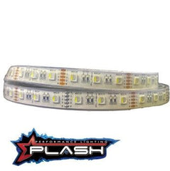 PLASHLIGHTS 12v RGB Color Changing Waterproof Flexible Light Strip - Ip68 - 26' | FLS-RGB-68-26FT