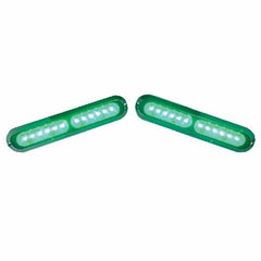 PLASHLIGHTS Poquito 60W Underwater Transom Light - Green - Pair | PL-UWL-60W-GRN-K