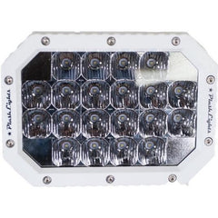 PLASHLIGHTS Quad LED Search Light - White Marine Housing | QUAD-CB-WHT