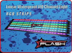 PLASHLIGHTS Linear Waterproof LED Channel Light - RGB - 40" | RS-RGB-40