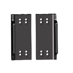 POWER-POLE MtoS Dual bkt 1" thick w/slots BLK (new) | PKD-MtoS-plt-BK