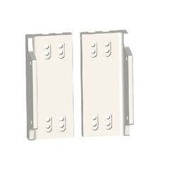 POWER-POLE MtoS Dual bkt 1" thick w/slots WT (new) | PKD-MtoS-plt-WT