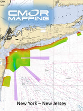 Load image into Gallery viewer, CMOR MAPPING NEW YORK - NEW JERSEY For Simrad, Lowrance, B&G, Mercury Vessel View