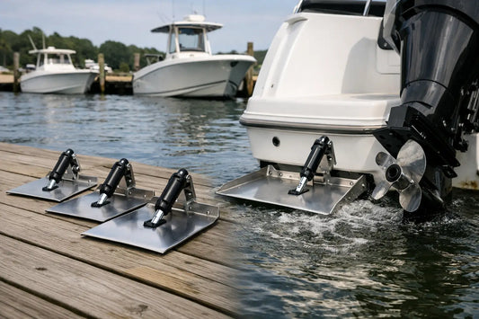 Trim Tab Size by Boat Length Chart