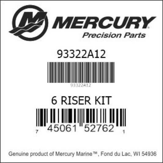 Mercury-Mercruiser 93322A12 Exhaust Riser Kit 6 Inch