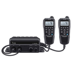 Icom M410BB 11 Black Box VHF w/Black Command Mic  2 Command Mic Ports [M410BB 11 USA]