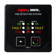 Load image into Gallery viewer, Fireboy-Xintex Two Zone Detection  Alarm Panel - 2-5/8" Display - 12/24V DC [FBD-2-R]
