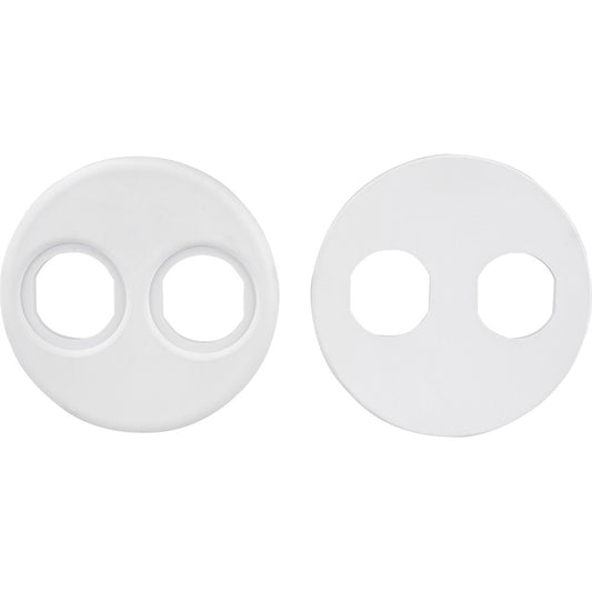 84470Sea-Dog 4" Gauge Power Socket Adapter Mounting Plate - White [426104-1]