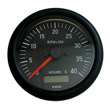 Load image into Gallery viewer, VDO Cockpit International Gen II 4K RPM Tachometer w/Hourmeter [333-93500]
