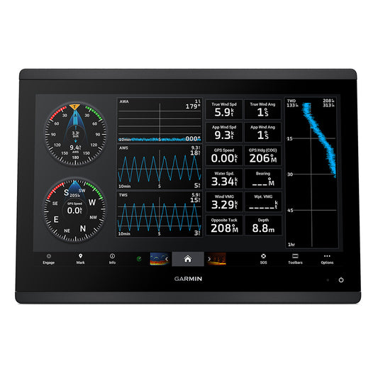 Garmin GPSMAP 1623 16in GPS Chart Plotter Worldwide Basemap