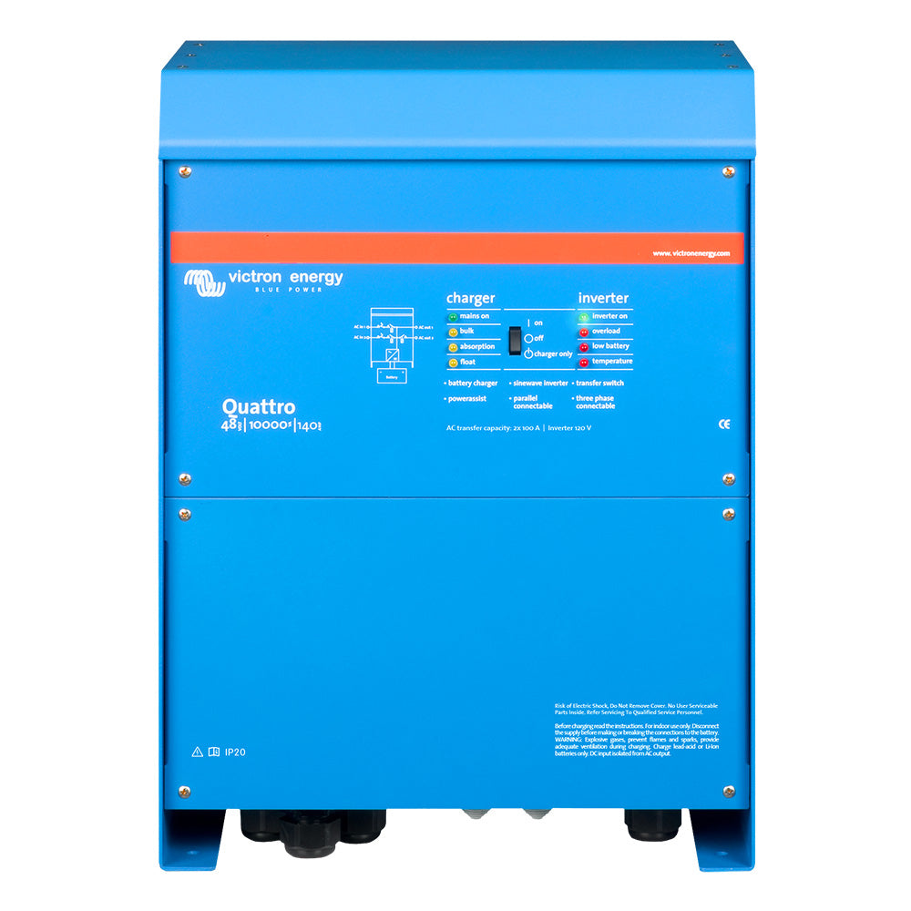 Victron Quattro 48/10000 140-100/100 120V VE.Bus (UL1741) [QUA483100102]
