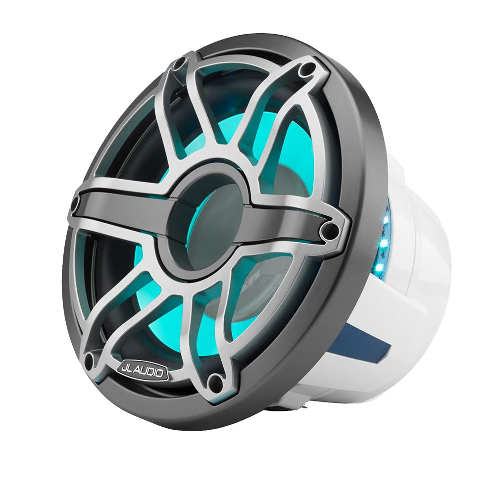 JL AUDIO M6 Marine Subwoofer 10" with LED and Titanium Sport Grille M6-10W-S-GmTi-i-4 | 93647 | 010-03491-00