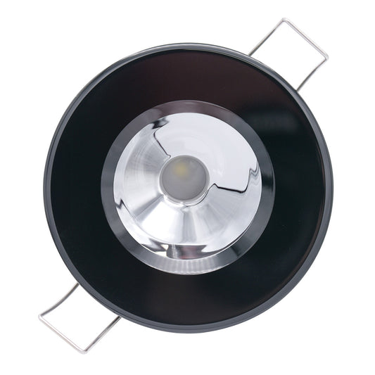 Boat LED Lights RGBW Flush Mount Black Chrome
