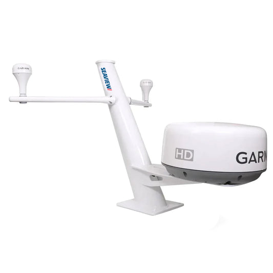 Seaview 30" Tapered Closed Dome Aft Leaning Radar Mount w/Removable Spreaders  10x10 Base Plate [PMA100SV2]
