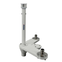 Seaview Triple Mount Adapter w/C5 Certified LED Light 12" Post  Threaded 1"-14 Thread Bases f/GPS Units [PMU2ALED12C5]