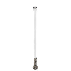 Seaview 24" Manually Folding Light Post w/316 Stainless Steel Base  LTBLED12C5 Navigation Light - White [SVMHB124LEDSSW]