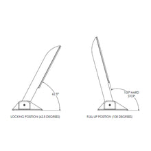 Load image into Gallery viewer, TACO Command Ratchet Hinge - 18-1/2" - 316 Stainless Steel Polished w/Hard Stop [H25-0048]
