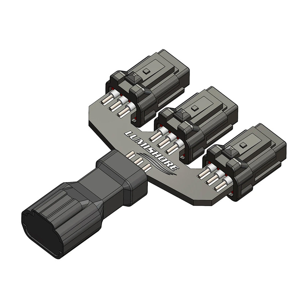 Lumishore Lux Strip  Neon Flex 6-Core 3-Way Splitter [010-14466-00]