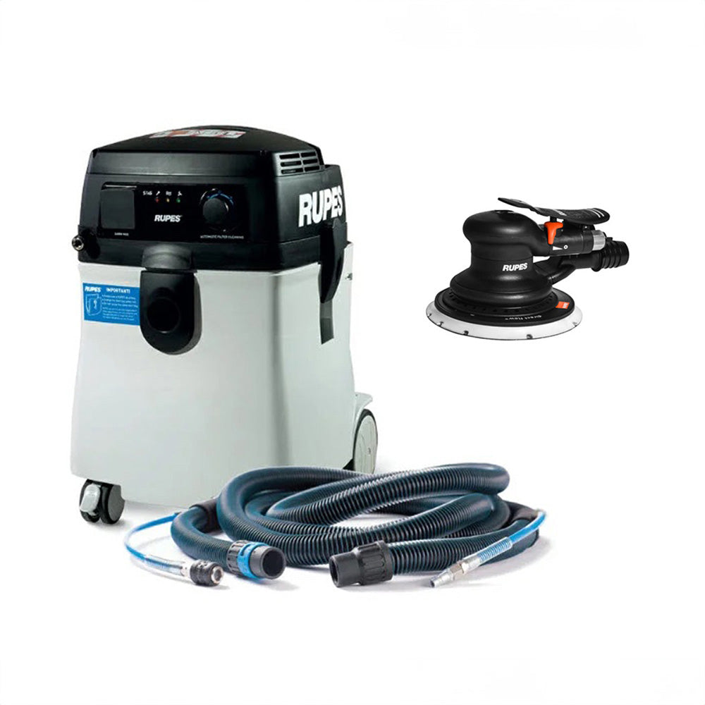 RUPES S245 Portable Vacuum Long Hose Kit w/RH356A Skorpio Sander [S245EPL/KL1-6]