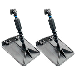 Smart Tabs SX Trim Tabs by Lectrotab 9.5" x 10" f/18'-22' Boats w/80lb Actuators - 150-240HP - Gunmetal Grey [SXG9510-80]