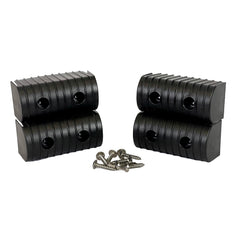 Caliber BunkWrap End Cap 2x4" Black Accessory Kit w/Stainless Steel Hardware *4-Pack [23051-BK]