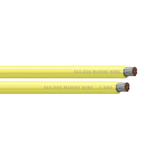 Sea-Dog 1 AWG Yellow Battery Cable - 50' [8001031]