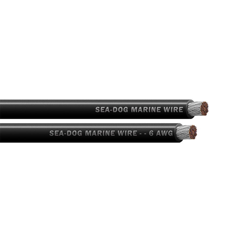 Sea-Dog 6 AWG Black Battery Cable - 100' [8006012]