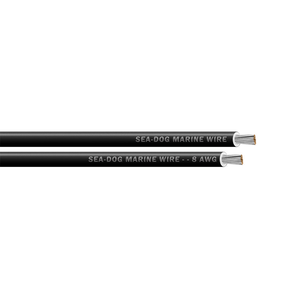 Sea-Dog 8 AWG Black Primary Wire - 25' [8008010]
