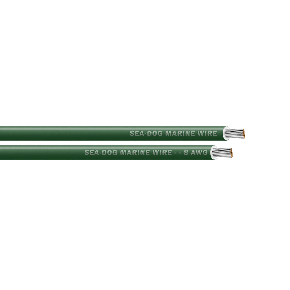 Sea-Dog 8 AWG Green Primary Wire - 100' [8008042]