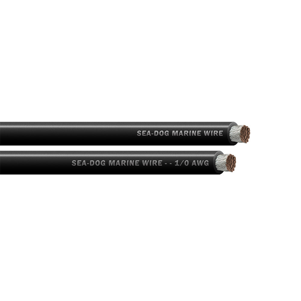 Sea-Dog 1/0 AWG Black Battery Cable - 50' [8011011]