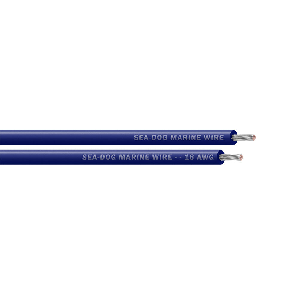 Sea-Dog 16 AWG Dark Blue Primary Wire - 25' [8016060]