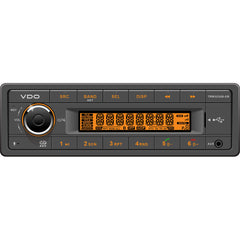 VDO 24V Radio w/FM RDS Tuner MP3/WMA/USB/Bluetooth - Orange Illumination [TRW323UB-OR]