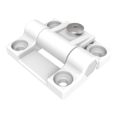 Southco Adjustable Torque Hinge, Symmetric, Medium Size, Acetal Copolymer, Natural, White [E6-10-301-10]