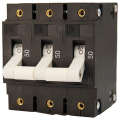 Egis C Series White Toggle Panel Mount Circuit Breaker - Triple Pole 50A [3503-050]