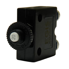 Egis 20A Push Button Panel Mount Circuit Breaker - Screw Terminals [4710-20]