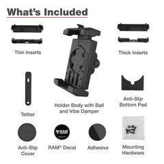Ram Mount RAM Quick-Grip Pro XL Phone Holder w/Ball  Vibration Damper [RAM-HOL-PD7BVU]