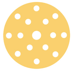 RUPES MULTIPURPOSE Paper Abrasive Discs 150mm (6") - 15 Holes - P80 Grit *Box of 100pcs [9.45PD080]