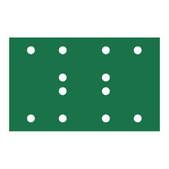 RUPES PROCUT Film Abrasive Sheet 80mm x130mm (3.15" x 5.1") - 12 Holes - P68 Grit *Box of 100pcs [9.45FB080]