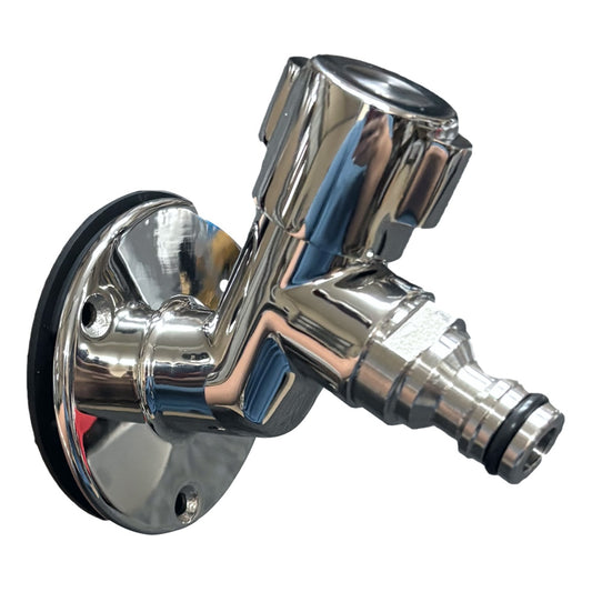 Flushmaster Quarter Turn Quick Connect Water Spigot - 45-Degree [SM-QCWS45]