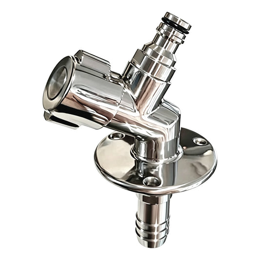 Flushmaster Quarter Turn Quick Connect Water Spigot - 45-Degree [SM-QCWS45]