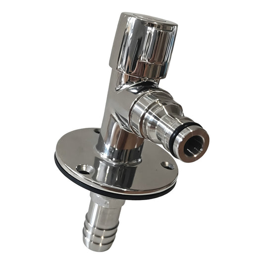 Flushmaster Quarter Turn Quick Connect Water Spigot - 90-Degree [SM-QCWS90]