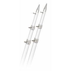 Rupp 18' White Carbon Fiber Telescoping Outrigger Poles 1.5" Diameter (Pair) [A0-1800-CFTW]