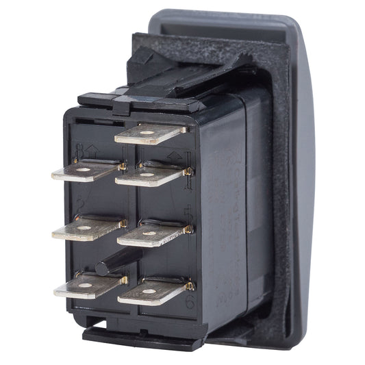 Blue Sea 8221 Water Resistant Contura III Switch - (ON)-OFF-ON - Grey [8221]