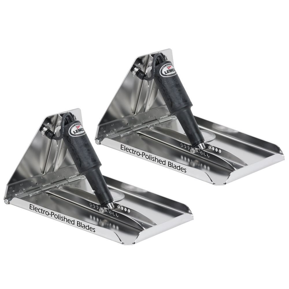 LENCO MARINE 17" X 12" XD PERFORMANCE TRIM TAB KIT - 12 VOLT - SING. ACTUATOR | 15045-101