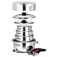 Load image into Gallery viewer, Magma 10 Piece Induction Cookware Set - Stainless Steel [A10-360L-IND]
