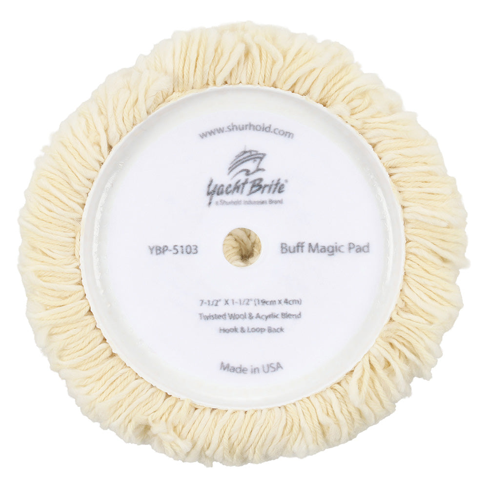 Shurhold Buff Magic Compounding Wool Pad - 7.5" f/Pro Rotary Polisher [YBP-5103]