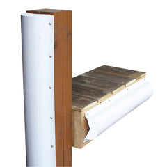 Dock Edge Piling Bumper - One End Capped - 6' - White [DE1020F]